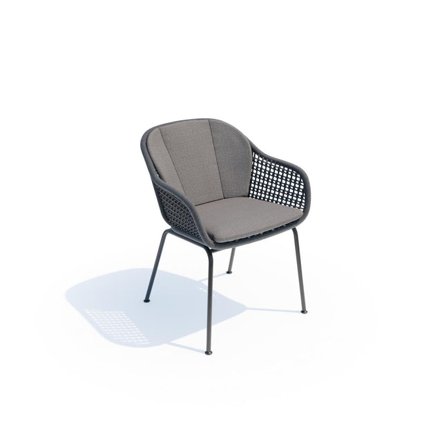 Royal Garden Pulse Rope Garten-Esstischstuhl Anthrazit