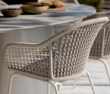 Detailansicht Royal Garden Pulse Rope Garten-Esstischstuhl Sand