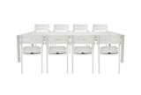 Royal Garden Nomad ausziehbarer Gartentisch-Set mit 8 stapelbaren Stühlen Sand
