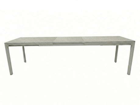 ausgezogener Zustqand Royal Garden Nomad Ausziehtisch 207/272 x 90 cm Fairstone Sand
