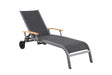 Royal Garden Kensington Teak Sonnenliege mit Rollen