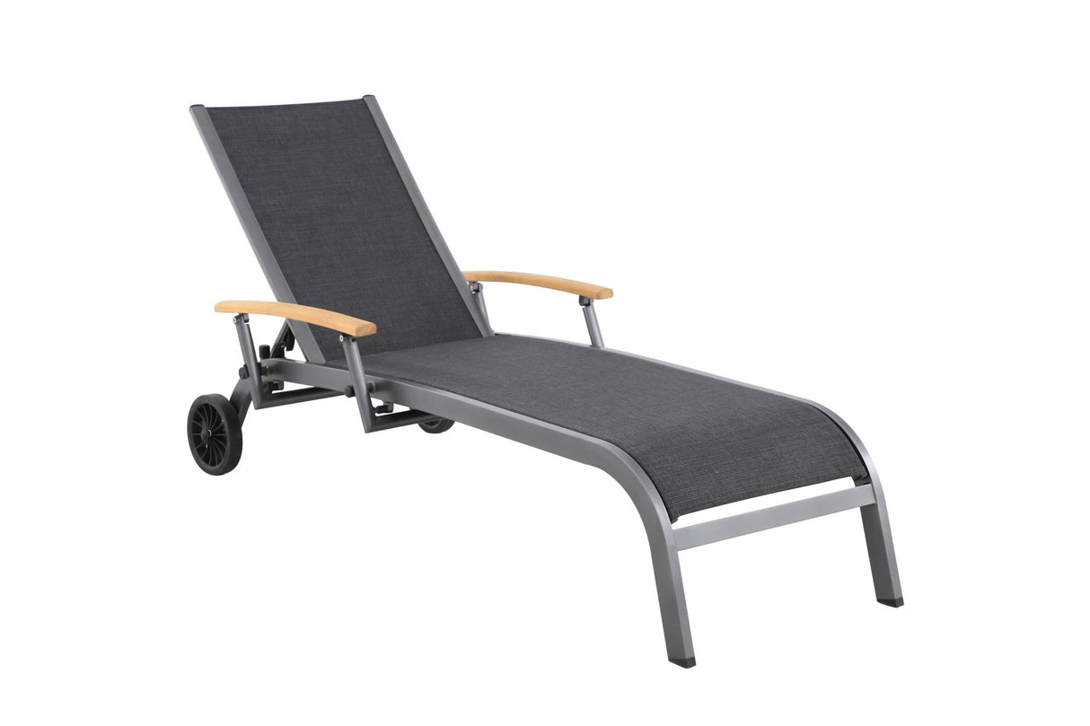 Royal Garden Kensington Teak Sonnenliege mit Rollen