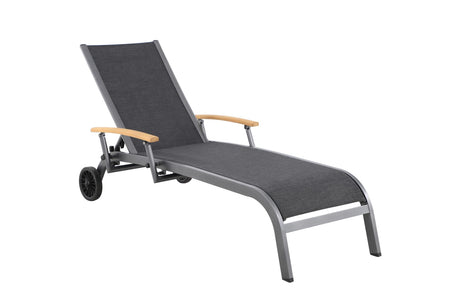 Royal Garden Kensington Teak Sonnenliege mit Rollen