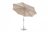 Royal Garden Coro LED Sonnenschirm Set Ø 300 cm Sand mit Marmorständer