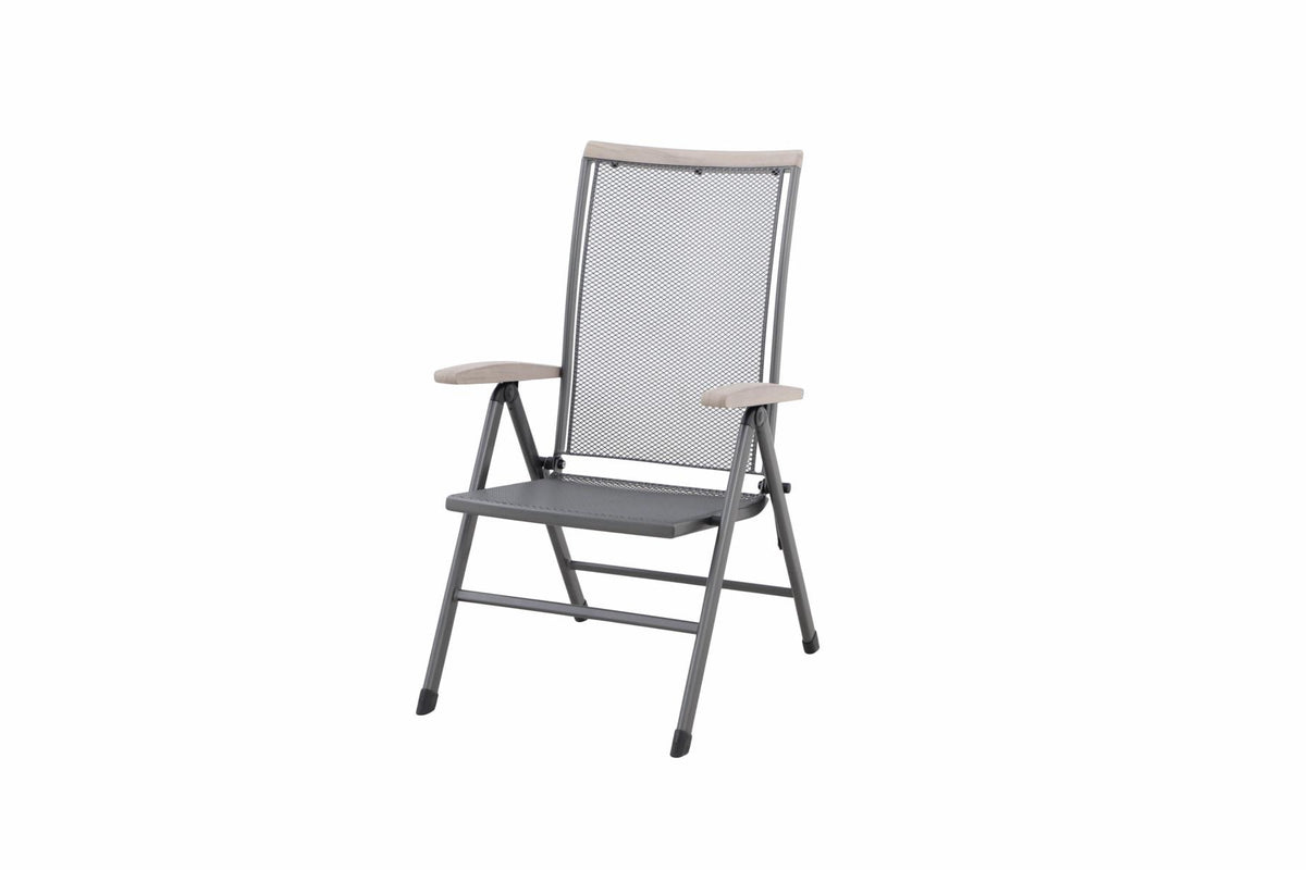 Royal Garden Balero Multipositionssessel Streckmetall Eisengrau
