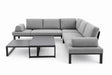 Produktbild MWH Kedino 5-teiliges Aluminium Ecklounge-Set mit Fairstone-Tischen