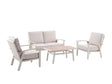 creador Berlin 4-teiliges Gartenloungeset aus Aluminium und Polytex