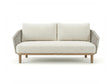 Royal Garden Vila Nova 2-Sitzer-Loungesofa Aluminium/Rope Sand mit Holzoptik