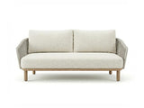 Royal Garden Vila Nova 2-Sitzer-Loungesofa Aluminium/Rope Sand mit Holzoptik