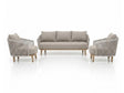 Royal Garden Vila Nova 3-teiliges Lounge-Set für 5 Personen Aluminium/Rope Sand