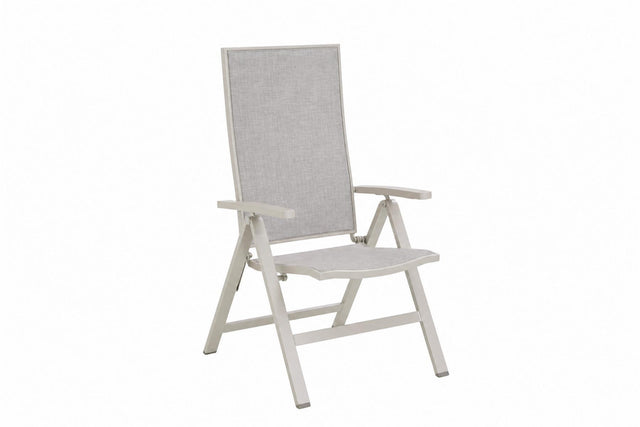 MWH Verona verstellbarer Gartenstuhl Aluminium Sand