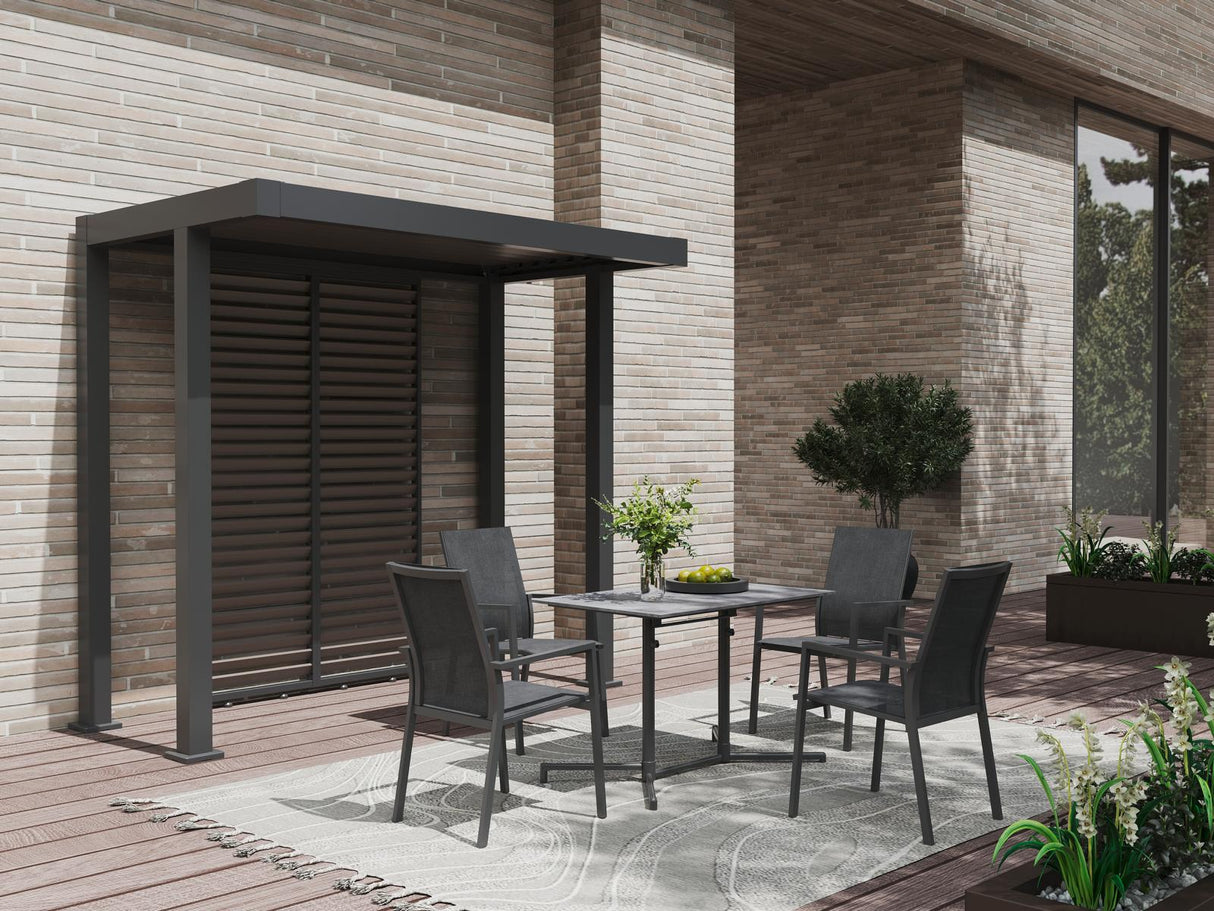 Ambientebild MWH Verona stapelbarer Gartenstuhl Aluminium