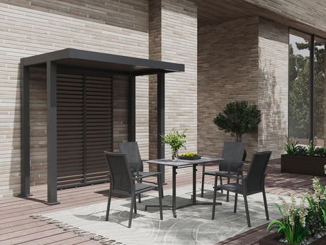 Ambientebild MWH Verona stapelbarer Gartenstuhl Aluminium