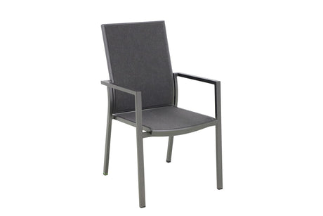 MWH Verona stapelbarer Gartenstuhl Aluminium