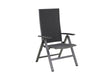 MWH Verona verstellbarer Gartenstuhl Aluminium