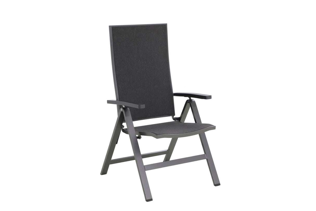 MWH Verona verstellbarer Gartenstuhl Aluminium