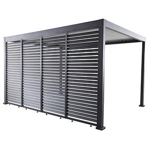 creador Lino Aluminium Lamellenwand 4 m für Pergola