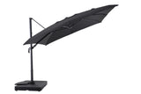 MWH Adapto Hängeschirm quadratisch 300 cm Aluminium Anthrazit/Schwarz