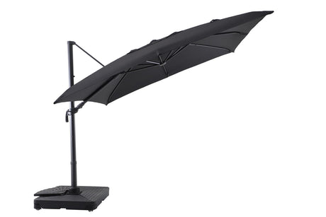 MWH Adapto Hängeschirm quadratisch 300 cm Aluminium Anthrazit/Schwarz