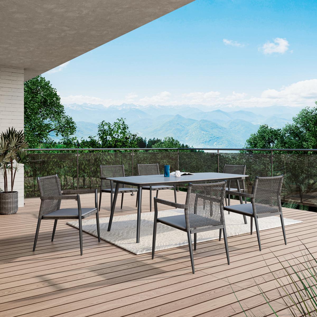 Ambientebild von MWH Ropero Garten Esstischset