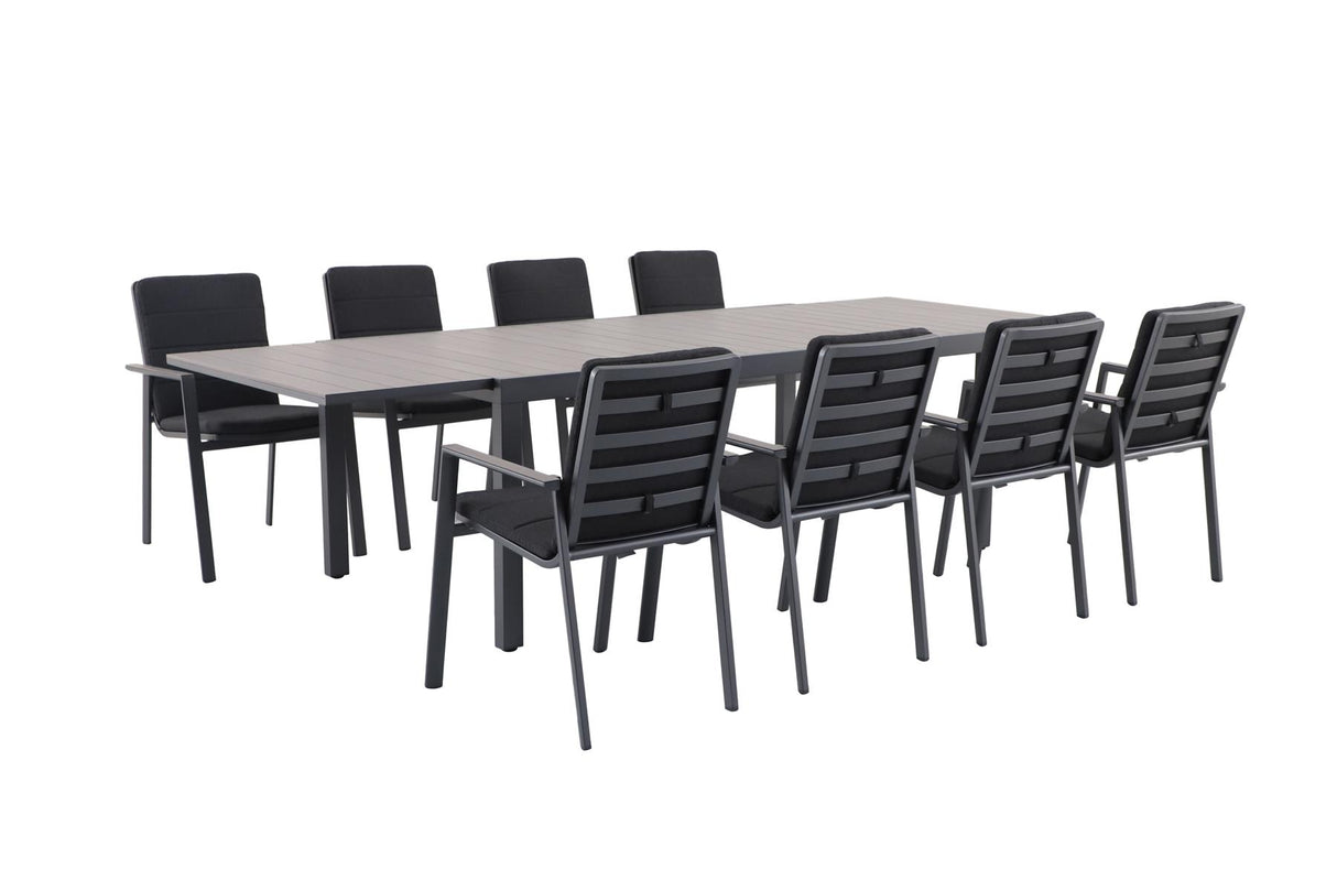 creador Catalina Esstischset mit ausziehbarem Gartentisch