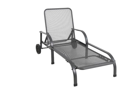 Frontbild MWH Chalet klappbare Gartenliege mit Rollen