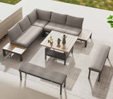 Draufsicht creador Lanza Gartenlounge Set Dining Lounge