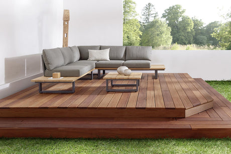 Ambientebild Diamond Garden Faro Lounge-Set aus recyceltem Teak & Aluminium