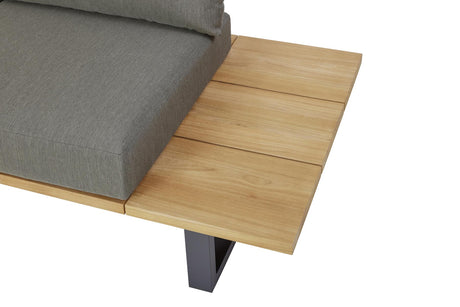 Teakholz Diamond Garden Faro Lounge-Set aus recyceltem Teak & Aluminium