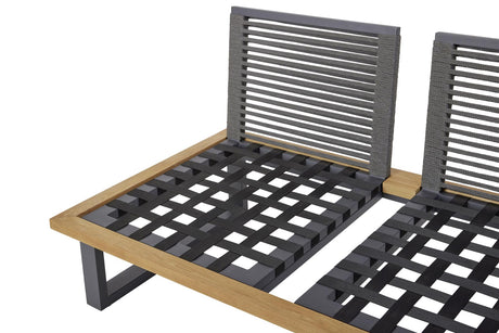 Detailbild Diamond Garden Faro Lounge-Set aus recyceltem Teak & Aluminium