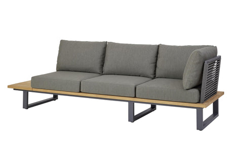 Vorderseite Diamond Garden Faro Lounge-Set aus recyceltem Teak & Aluminium