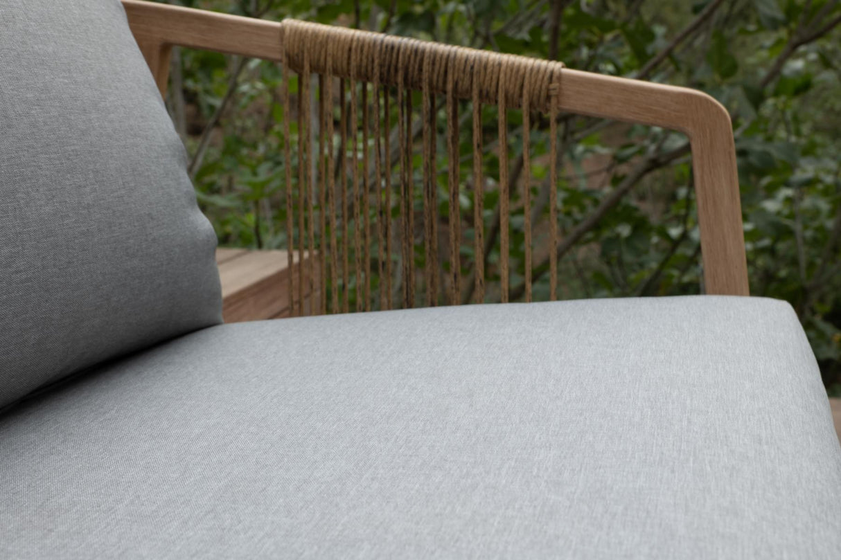 Wicker Detail creador Kanto Gartenlounge-Set 4-teilig aus Aluminium mit Fairstone-Tisch