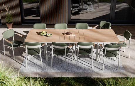 Ambientebild Royal Garden Kemo Ausziehtisch 216/276 x 111 cm Teakholz