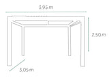 Maße MWH Abierto Cabrio Pergola