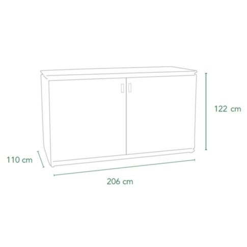 Maße MWH Elegano Kissenbox 206 cm