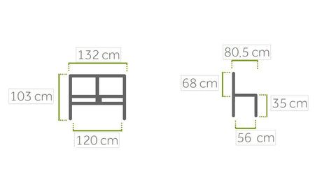 Gartenmöbel, Lounge-Sofa, 2-Sitzer, Aluminium, Widero Lounge, wetterfest, UV-beständig, Anthrazit, Outdoor-Möbel, Terrassenmöbel, hochwertig, robust, Pflegeleichtigkeit, Ganzjahreseinsatz, Stilvoll, MWH