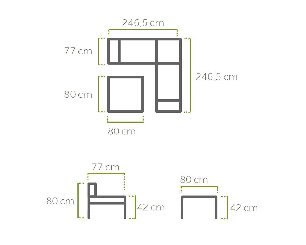 Kedline Lounge, Gartenmöbel, entspannte Stunden, Platz für fünf Personen, einladende Behaglichkeit, wetterfest, langlebig, pflegeleicht, komfortable Kissen, UV-beständig, Eck-Lounge, Balkon, Terrasse, Ruheoase, Aluminiumgestell, Sitzpolster, Rückenpolster, Kaffeetisch, beschichtete Glasplatte, Ecklounge Set, Doppelsitz-Sofas, Tisch