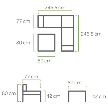 Gartenmöbel Aluminium Elements