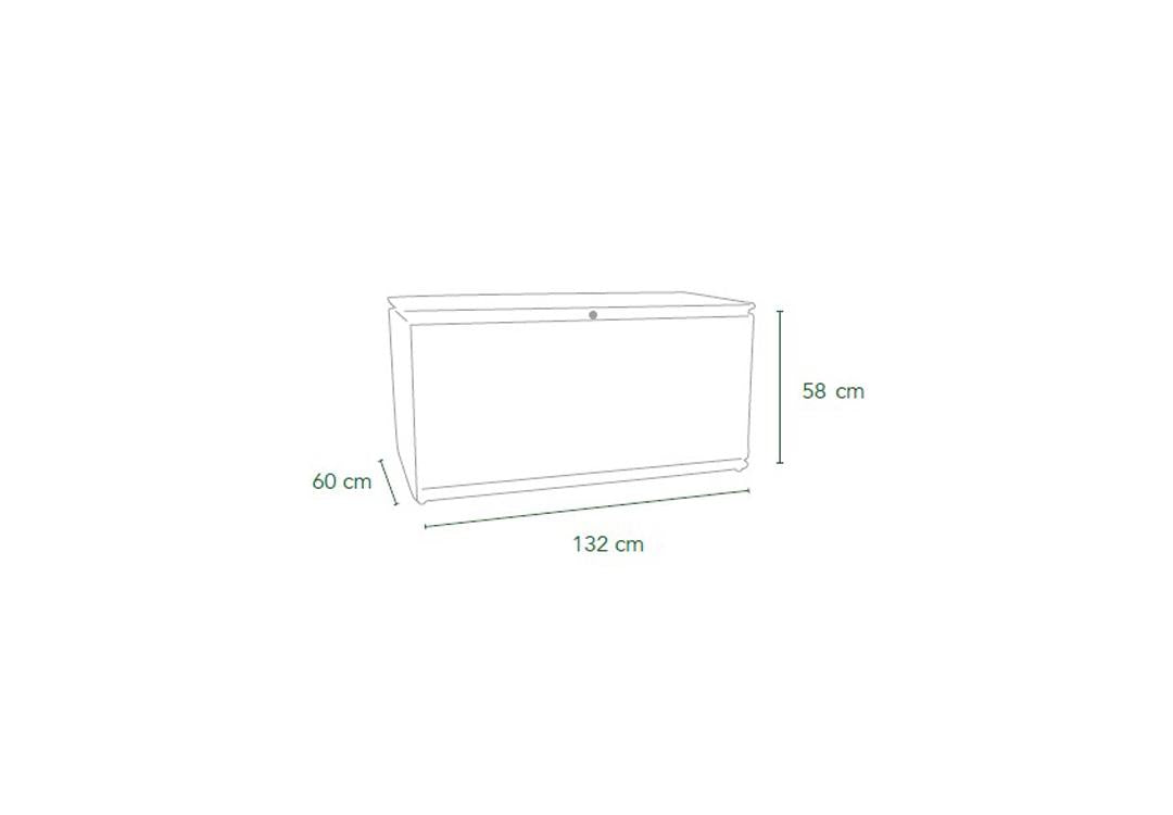 Maße Royal Garden Royal Chesters Gartenbox 132 x 60 x 58 cm