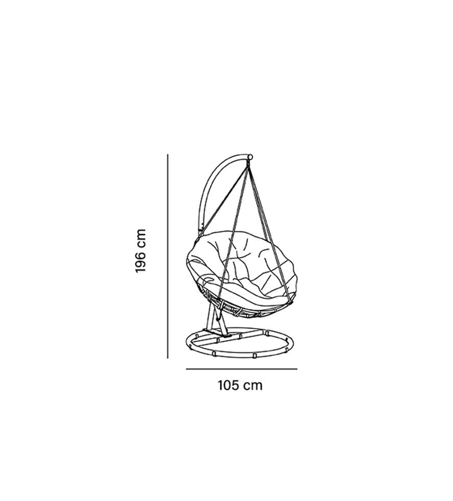 Maße creador OVO Hängesessel