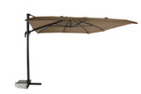 MWH Naxos Ampelschirm 3x4m Braun