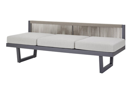 Vorne ohne Kissen Diamond Garden New Calais Loungebank hellgrau