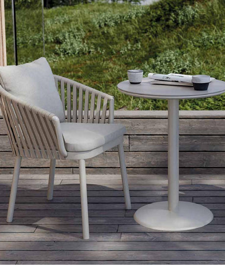 Einzeln Bitsro Royal Garden Vila Nova Gartenstuhl mit Seilbespannung und Kissen