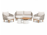 Royal Garden Vila Nova 5-teiliges Lounge-Set für 4 Personen Sand/Holzoptik