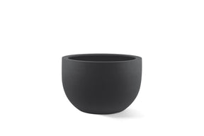 Luca Lifestyle Stretto New in niedriger Ei-Form Pflanzschale Anthrazit