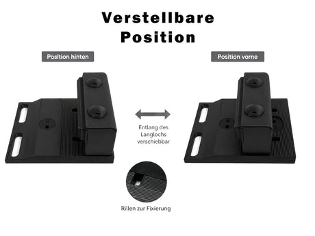 CON Verstellbarer Gartentor-Stopper verschiebbar in der Tiefe