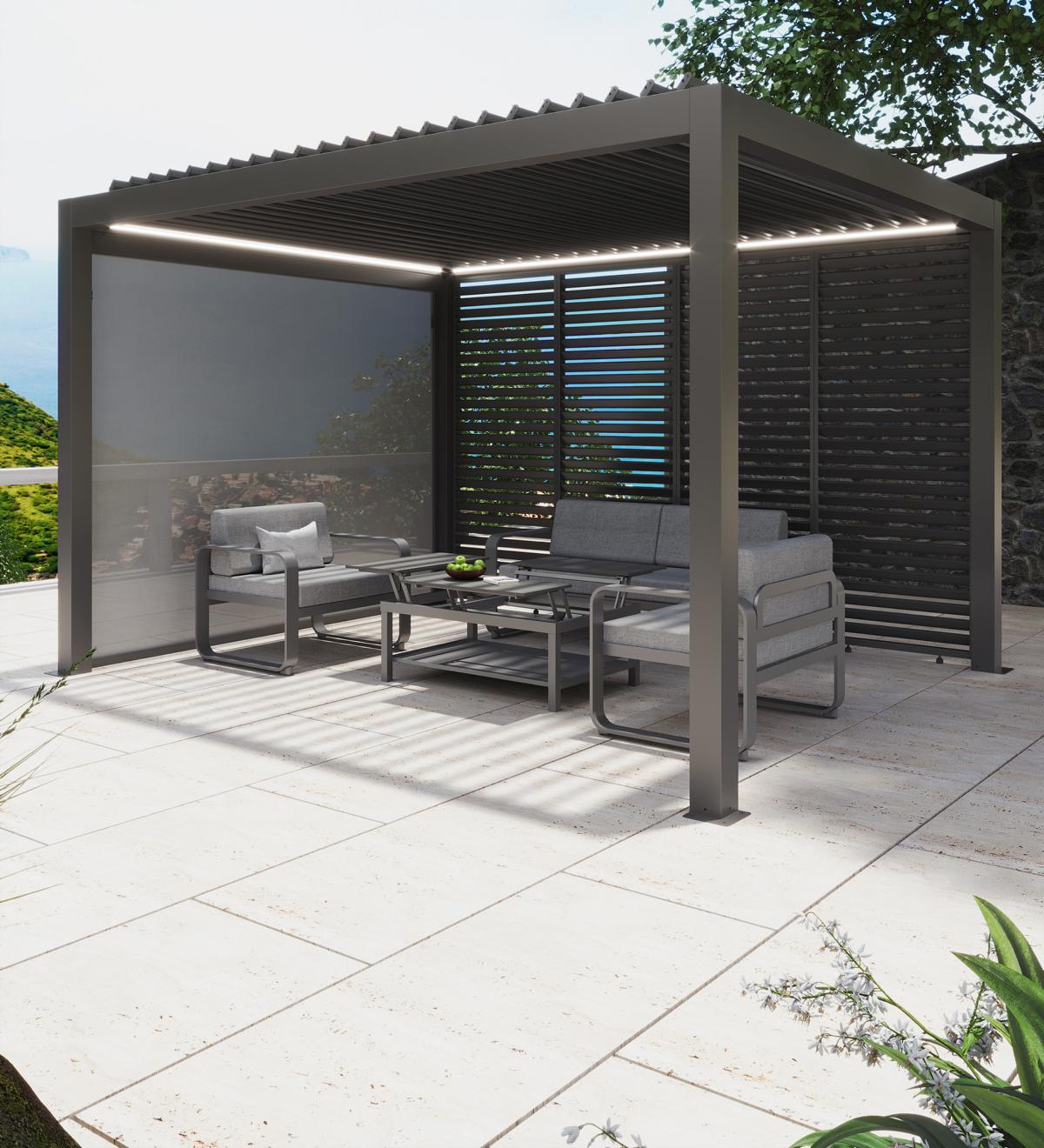 MWH Abierto Cabrio Pergola mit MWH Widero Lounge