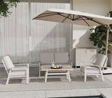 Ambiente creador Berlin 4-teiliges Gartenloungeset aus Aluminium und Polytex