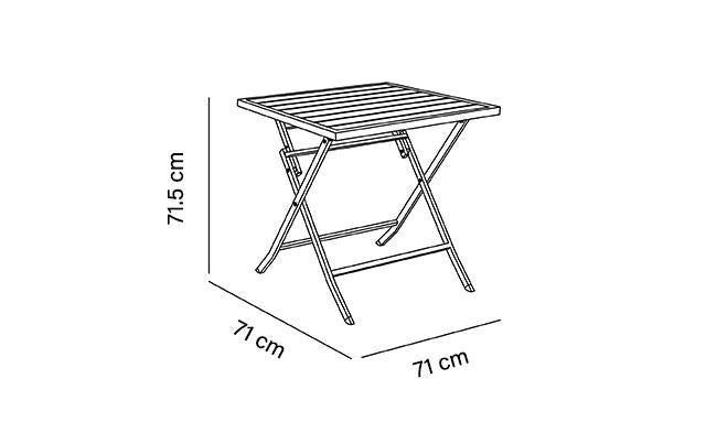 creador PIQUEY 71 Klapptisch Outdoor Maße